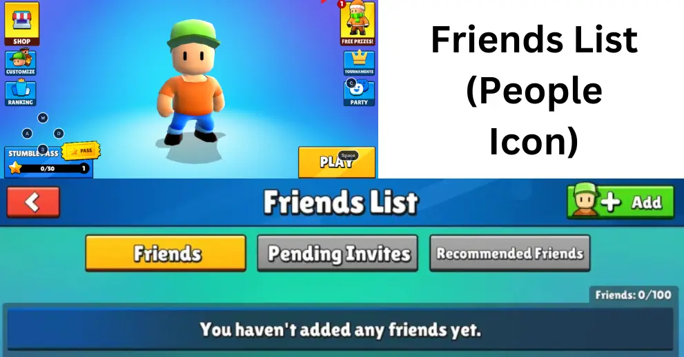 5. Friends List (People Icon)